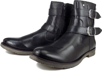 

Ripley Genuine Leather Albion Series Men Riding Boots For Men(Black, Patent black