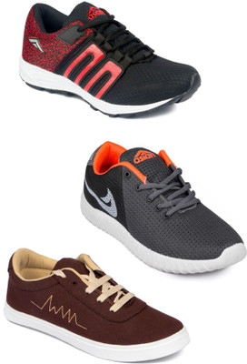 

Asian Men Casual & Running Shoes Combo Pack of 3 Running Shoes For Men(Multicolor