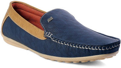 

Feetway Men's Designer And Durable Stylish Funky Casual Loafers For Men(Blue, Gold