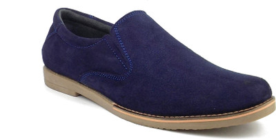 

Ripley Genuine Leather Suede Nero Series Loafers For Men(Navy, Suede blue