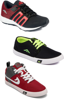 

Asian Men Casual & Running Shoes Combo Pack of 3 Running Shoes For Men(Multicolor