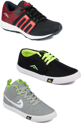 

Asian Men Casual & Running Shoes Combo Pack of 3 Running Shoes For Men(Multicolor