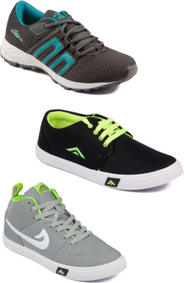 

Asian Men Casual & Running Shoes Combo Pack of 3 Running Shoes For Men(Multicolor