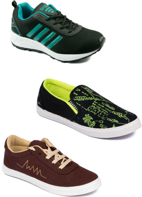 

Asian Men Casual & Running Shoes Combo Pack of 3 Running Shoes For Men(Multicolor