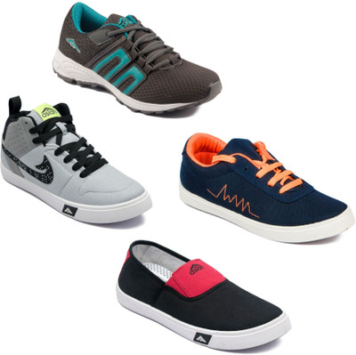 

Asian Men Casual & Running Shoes Combo Pack of 4 Running Shoes For Men(Multicolor
