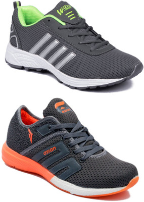 

Asian Men Casual & Running Shoes Combo Pack of 2 Running Shoes For Men(Multicolor