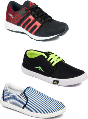 

Asian Men Casual & Running Shoes Combo Pack of 3 Running Shoes For Men(Multicolor