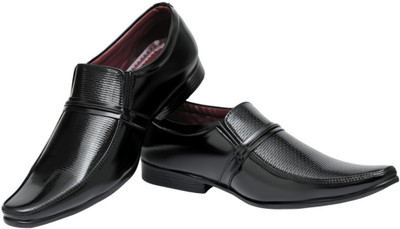 

HOSF Formal Leather Slip-on Slip On For Men(Black