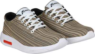 

Kraasa Runners Choice Walking Shoes For Men(Tan, White