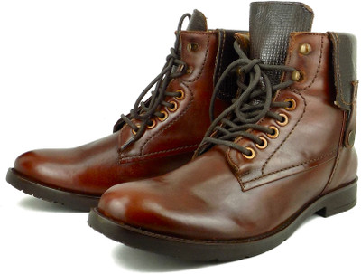 

Ripley Genuine Leather Albion Series Men Hiking Boots For Men(Maroon, Magenta brown