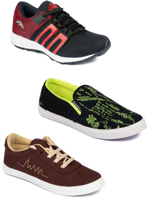 

Asian Men Casual & Running Shoes Combo Pack of 3 Running Shoes For Men(Multicolor