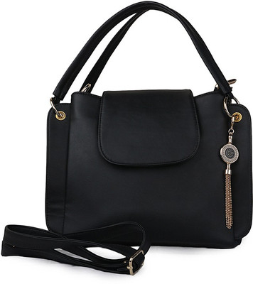 

johan&keith Women Casual Black Leatherette Sling Bag