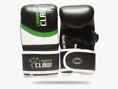 

CARBON CLAW BAG MITT LEATHER/PU Boxing Gloves (M, Black, Green)