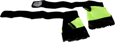 

rdm kangaroo Gym & Fitness Gloves (Free Size, Green), Black;green