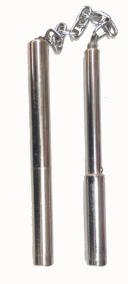 

Azone Steel Nunchaku Gymnastic Stick - 10 inch(Silver)