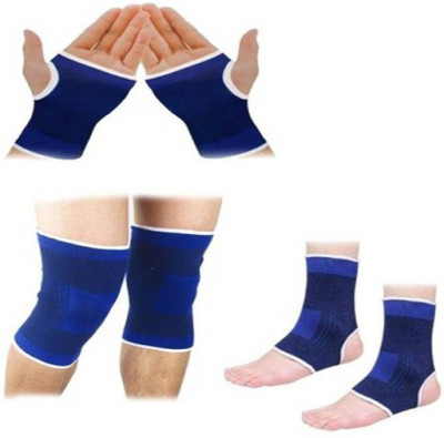 

K kudos Enterprise Body spotter Palm, Elbow & Ankle Support Knee Support(Blue