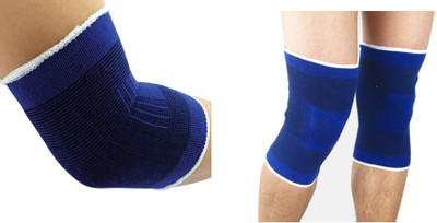 H D Enterprise knee&elbow 2 Elbow Support(Blue, White