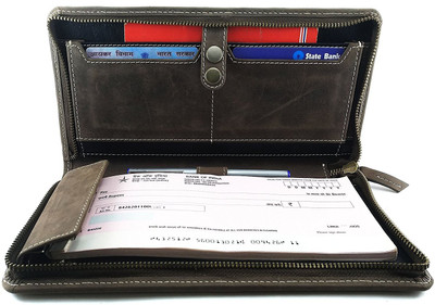 

Creative India Exports Genuine Leather Check Book Holder (Brown)(Brown)
