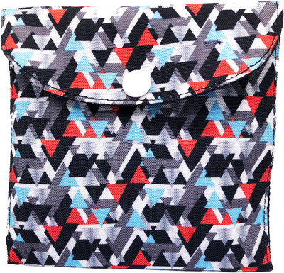 

Meher Collection Cosmetic Pouch(Multicolor, Black), Black base;mosaic print;multicolored print