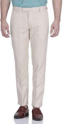 ROY Slim Fit Men Beige Trousers ROY Slim Fit Men Beige Trousers