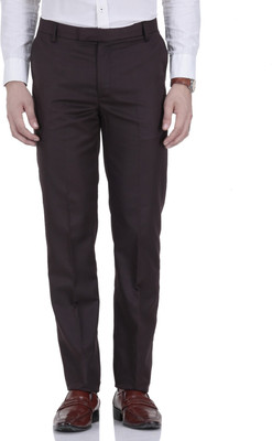 ROY Slim Fit Men Brown Trousers ROY Slim Fit Men Brown Trousers