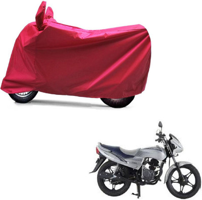 Autocraft Two Wheeler Cover for Universal For Bike(Red)