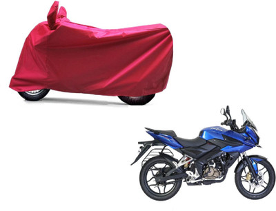 Auto Age Two Wheeler Cover for Bajaj(Pulsar AS 150, Red)
