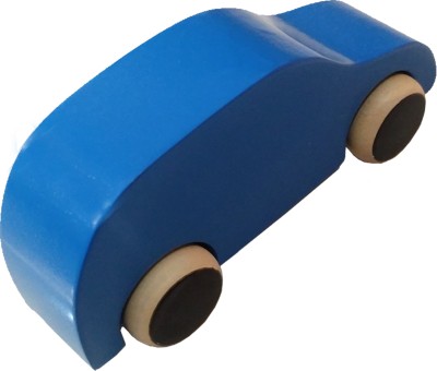 Khadi Eco Basket Channapatna Wooden Kid's Toy Car(Blue, Pack of: 1)