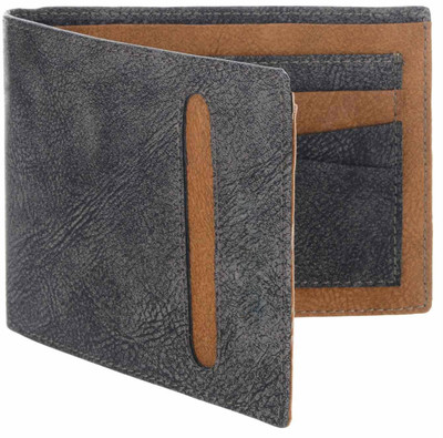 

Creative India Exports Men Grey Genuine Leather Wallet(10 Card Slots)