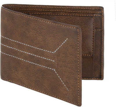 

Creative India Exports Men Brown Genuine Leather Wallet(8 Card Slots), Tan