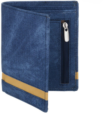 

Creative India Exports Men Blue Genuine Leather Wallet(4 Card Slots)