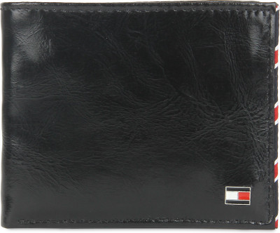 

Tommy Hilfiger Men Black Genuine Leather Wallet(4 Card Slots)