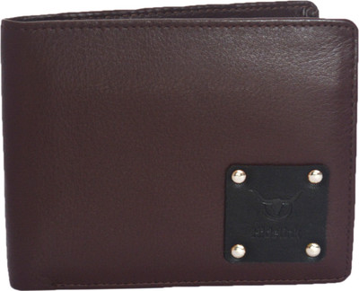 

Hidelink Men Brown Genuine Leather Wallet(3 Card Slots)