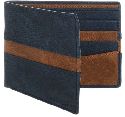 

Creative India Exports Men Blue, Brown Genuine Leather Wallet(8 Card Slots)