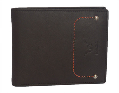 

Hidelink Men Brown Genuine Leather Wallet(6 Card Slots)