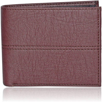 

Bizarre Kraftz Men Brown Artificial Leather Wallet(3 Card Slots), Brown-black