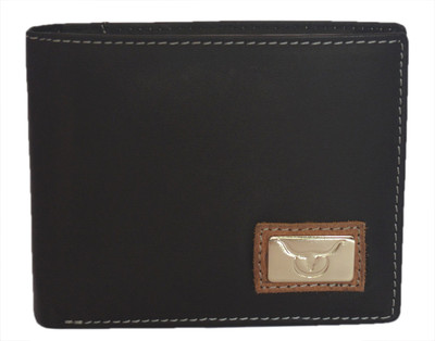 

Hidelink Men Black Genuine Leather Wallet(6 Card Slots)