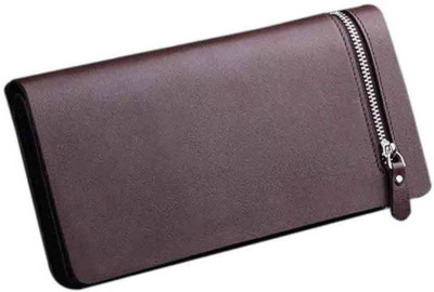 

Death By Color Women Casual Brown Artificial Leather Wallet(12 Card Slots)