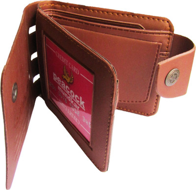 

Peacock Mundkar Boys Tan Artificial Leather Wallet(5 Card Slots)