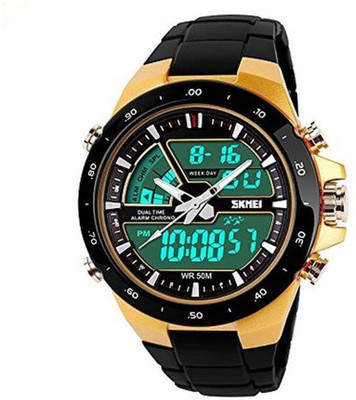 

DUSK SKMEI 1016 Gold Watch - For Men