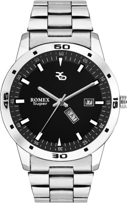 

ROMEX DD-127BLK NEW DAY AND DATE CASUAL + FORMAL SERIES Watch - For Boys