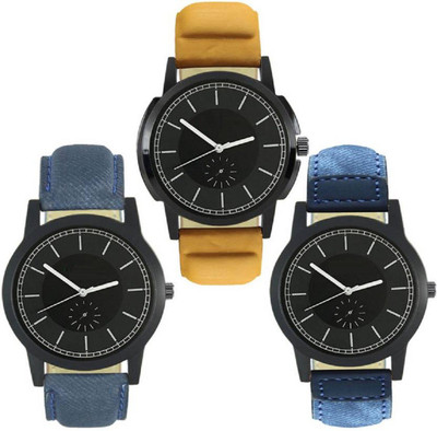 

PMAX 0521-Diwali Special 3 Watches Combo With Desiginer Dial And Strap FOR Watch - For Men