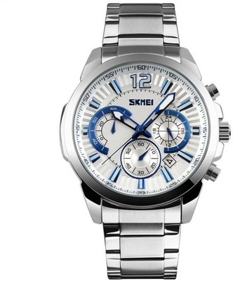 

DUSK SKMEI 9108 Blue Silver Watch - For Men