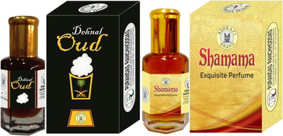 

Purandas Ranchhoddas PRS Dehnal-Oud & Shamama 6ml Each Herbal Attar(Dehn el oud)