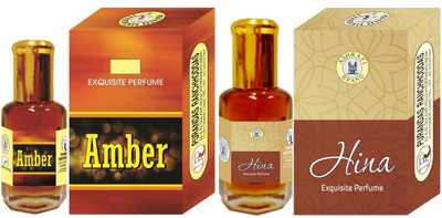 

Purandas Ranchhoddas PRS Amber & Hina 6ml Each Herbal Attar(Amber)