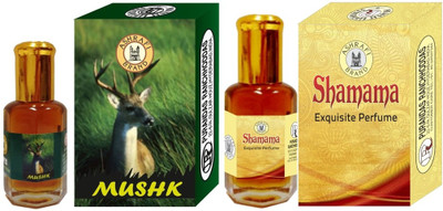 

Purandas Ranchhoddas PRS Mushk & Shamama 6ml Each Herbal Attar(Musk)
