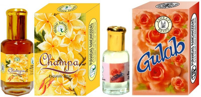 

Purandas Ranchhoddas PRS Gulab & Champa 12ml Each Floral Attar(Floral)
