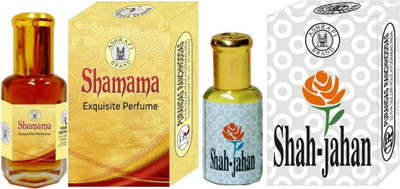 Purandas Ranchhoddas PRS Shamama & Shah-Jahan 12ml Each Herbal Attar(Shamana)