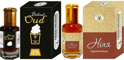 

Purandas Ranchhoddas PRS Dehnal-Oud & Hina 6ml Each Herbal Attar(Dehn el oud)