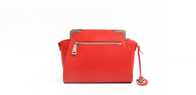 

Sabrina Scala Hand-Woven with Metal Corner Red Crossbody Bag Shoulder Bag(Red, 2 L)